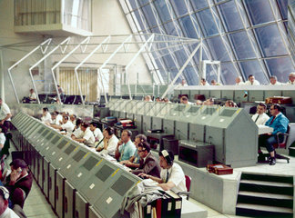 Launch Control Centre  Kennedy Space Centre  Cape Canaveral  Florida  1970s.