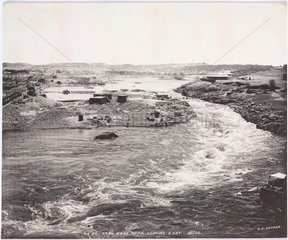 ‘From west bank looking east’  Aswan Dam  Egypt  May 1900.