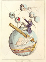 ‘The Montgolfier - A First Rate of the French Aerial Navy’  1783.