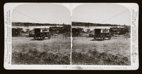 'Ambulance and Field Telegraph Station  Modder River  South Africa’  1900.
