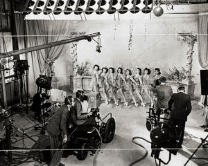 Television rehearsals at Alexandra Palace  1946.