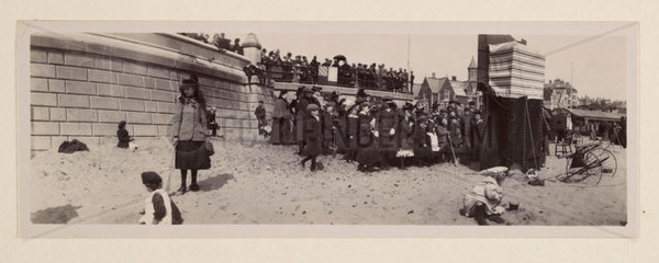Lowestoft beach  c 1905.