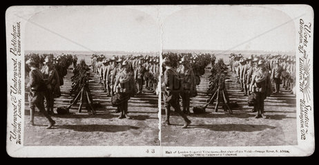 ‘London Imperial Volunteers  Orange River  South Africa'  1900.