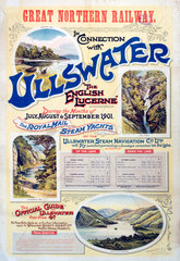 ‘Ullswater - The English Lucerne’  GNR poster  1901.