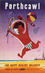 'Porthcawl’  BR poster  1956.