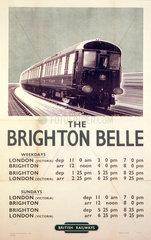 'The Brighton Belle'  BR poster  1953.