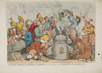 ‘Political chemist and German retorts...'  1814.