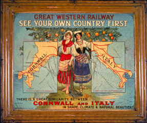 Great Western Railways (GWR) advertisement  c 1925.