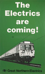 ‘The Electrics are Coming!'  BR poster  1977.
