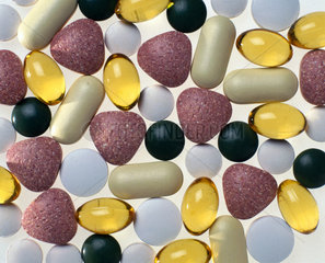 Selection of vitamins  minerals and other food supplements  1998.