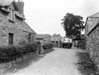 Delivery lorry at a farm  1935.