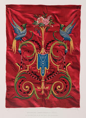 Mechanical embroidery  Swiss  1876.