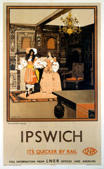 ‘The Ancient House  Ipswich’  LNER poster 1932.