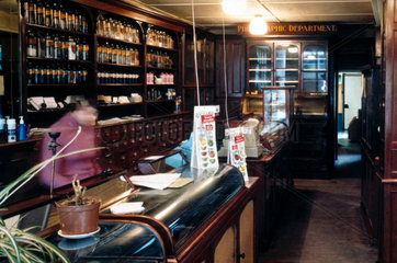 Mr Gibson's Pharmacy in Hexham  Northumberland  19th century.