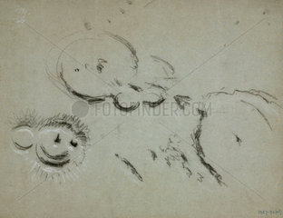 Lunar crater  ‘Gassendi’  1840-1860.