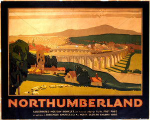 'Northumberland'  NER poster  c 1920s.
