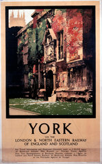 'York'  LNER poster  1931.