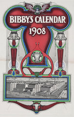 Front cover for Bibby’s Calendar  1908.