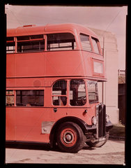 Double-decker bus  c 1940s.