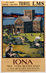 ‘Iona’  LMS poster  1923-1947.