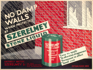 Szerelmey Stone Liquid  poster  1934.