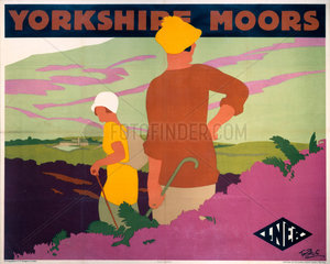 'Yorkshire Moors'  LNER poster  1923-1947.