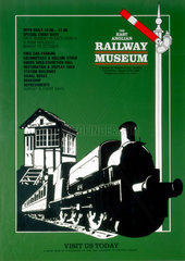 East Anglian Railway Museum poster  c 1980s.