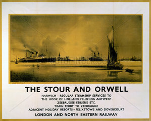 ‘The Stour and Orwell’  LNER poster  c 1932.