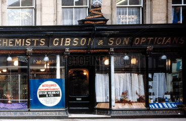 Mr Gibson's Pharmacy in Hexham  Northumberland  19th century.