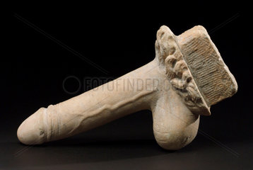 Carved male genitalia  Pompeii  1-79 AD.