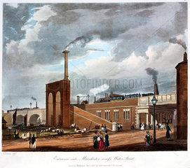 Entrance into Manchester across Water Street  1831.