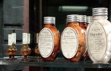 Bottles containing medicine by Burroughs Wellcome & Co  1900-1930.