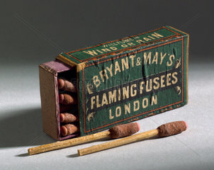 Flaming fusees  c 1880.