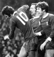 Toshack scores for Liverpool  5 December 1970.