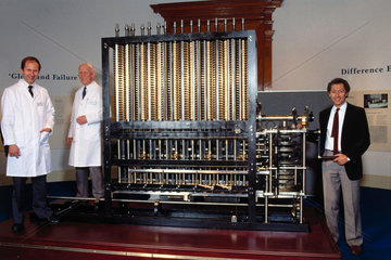 Babbage's Difference Engine No 2 on display at the Science Museum.