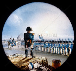 A general surveying his army  mid 19th century.