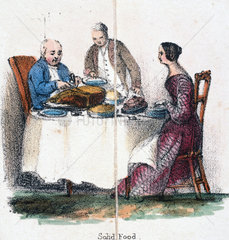 'Solid food'  c 1845.