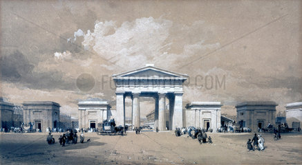 Euston Arch  London  April 1838.
