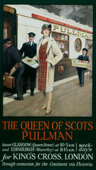 ‘The Queen of Scots Pullman’  Pullman Company poster  1930s.