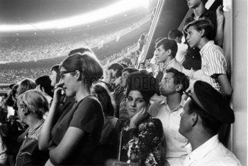 Beatles gig  Shea Stadium  New York  c 1964-1965.