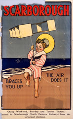 ‘Scarborough Braces You Up - The Air Does It’  NER poster  1900-1922.