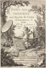 Trade card for Lattre  cartographer  France  1792.