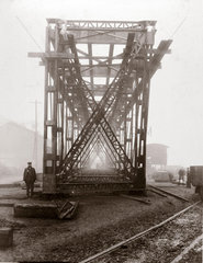 Constructing the Guali River Bridge  Colombia  South America  1906.