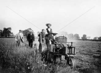The Ivel Agricultural Tractor in use  c 1900s.