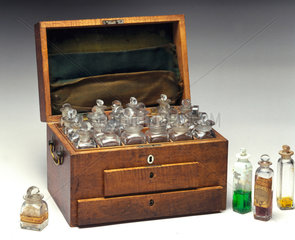 Michael Faraday's chemical chest  19th century.