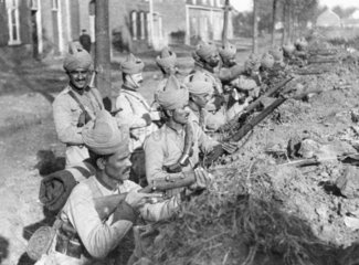 Indian Infantry Division in their trenches