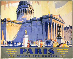 'Paris - Short Sea Routes'  SR poster  1932.