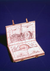 Tablet sundial  German  c 1599.