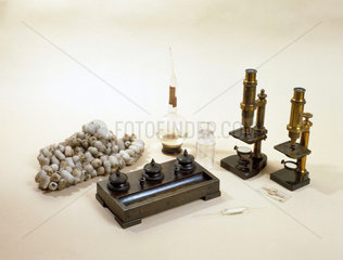 Items used by Louis Pasteur  19th century.