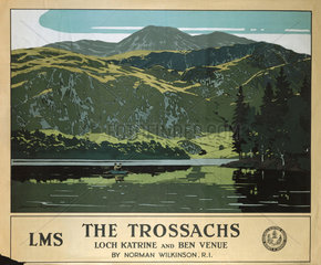 ‘The Trossachs’  LMS poster  1925.